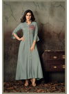 Grey Vardan Gulnaz Vol-2 Exclusive Designer Party Wear Heavy Riyon Long Kurti 6017